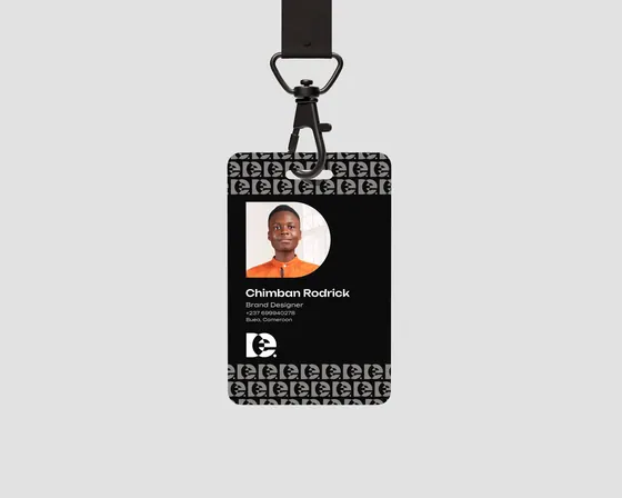 On an ID card