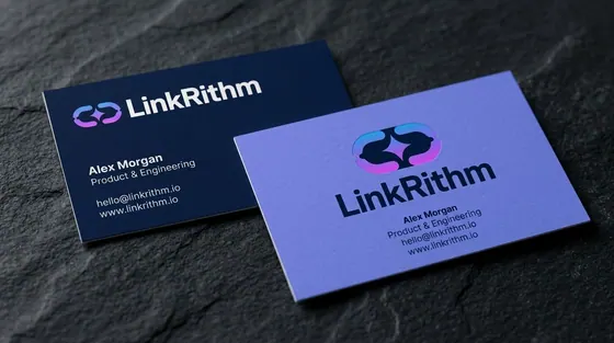 On business cards